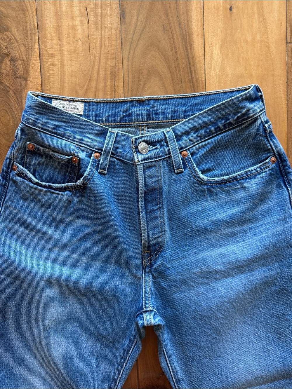 Levi's Classic Blue Straight-Leg Jeans - Picture 2 of 11